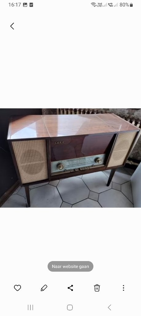 Mobilier radio Saba Reichenau12 rare !, Enlèvement