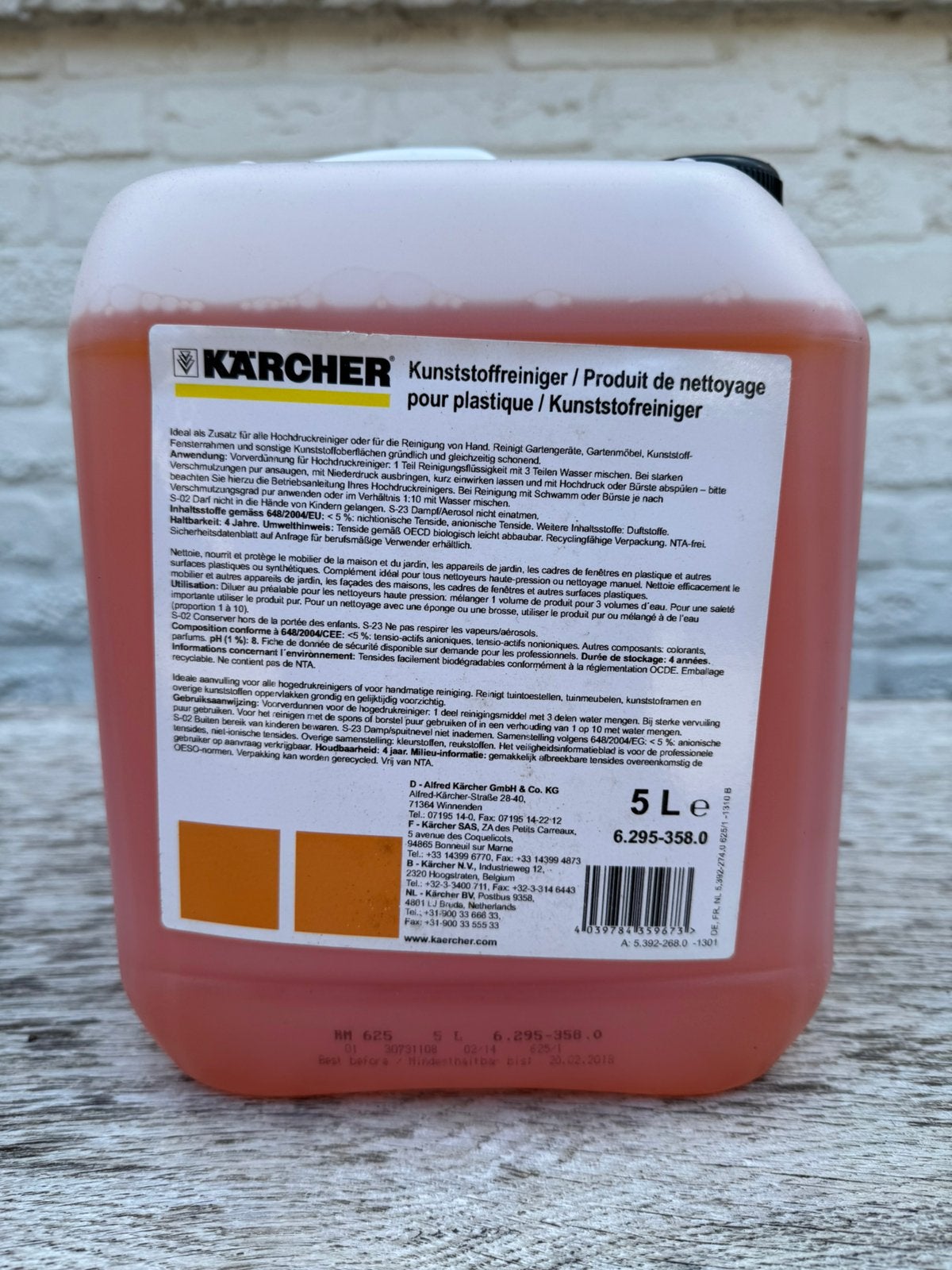 Nieuwe Kärcher Kunststofreiniger 5L (ongeopend) – Origineel, Ophalen of Verzenden