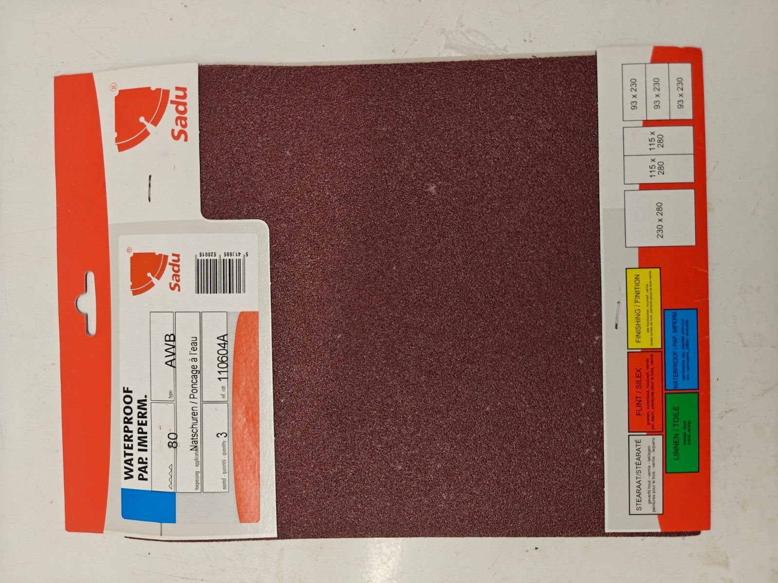 verschillende grote vellen schuurpapier, Bricolage & Construction, Enlèvement ou Envoi