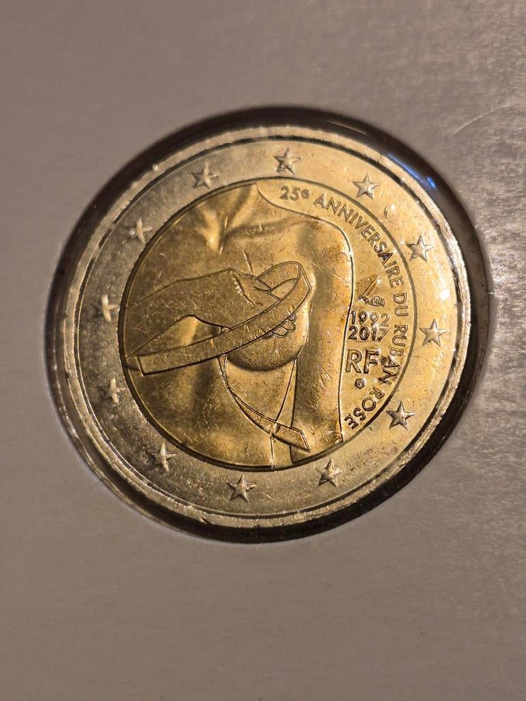 Herdenkingsmunt 2€ Frankrijk 2017 fdc zie ook beschrijving, Ophalen, Frankrijk, 2 euro, Losse munt