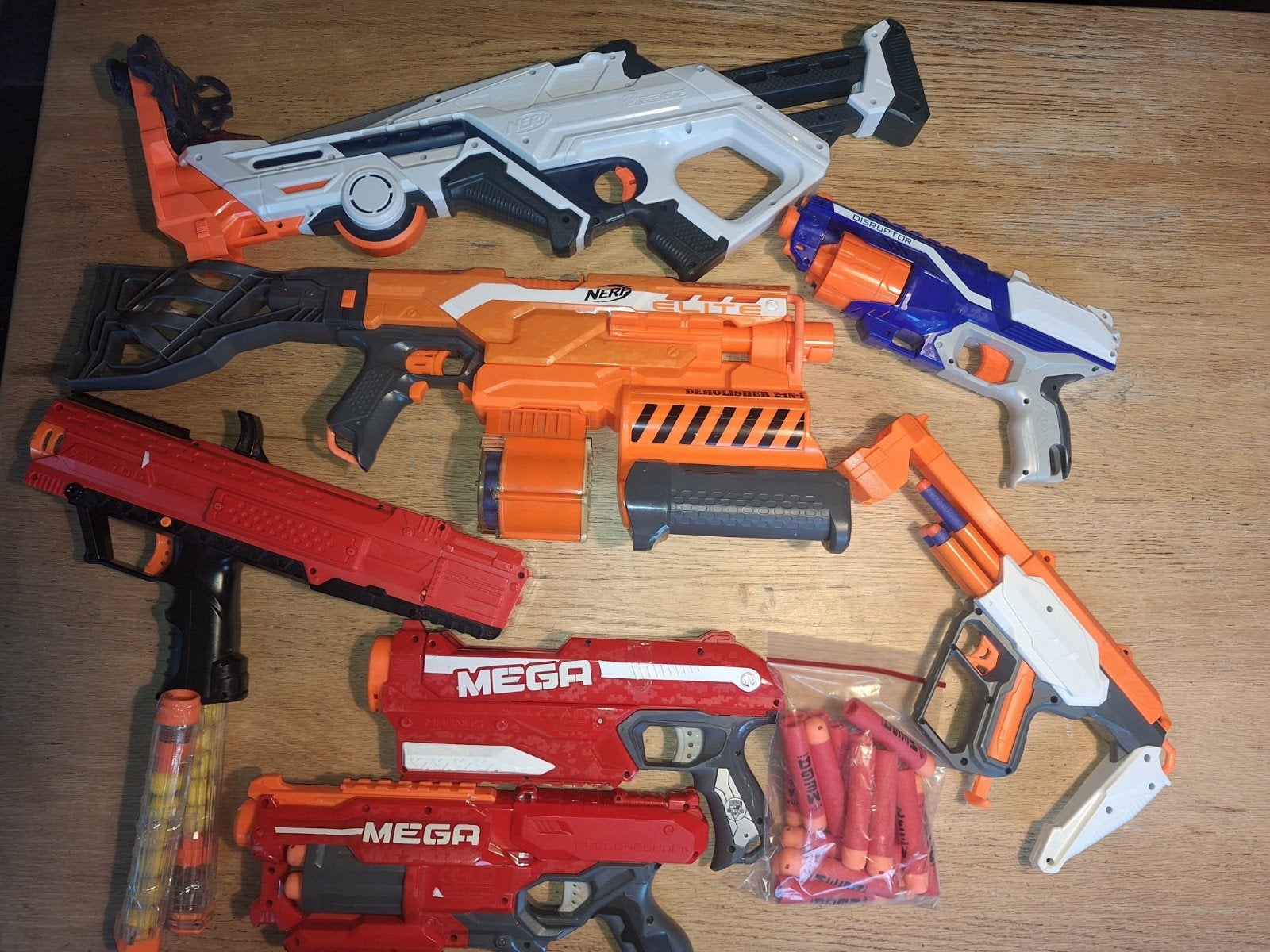 NERF  grote verzameling 8 stuks, kleine prijs voor alles!, Ophalen, Gebruikt