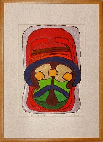Kunsthandel Gennep - "Cosmopolitan In The Univers", Antiquités & Art, Art | Peinture | Moderne, Enlèvement ou Envoi, Papier/carton