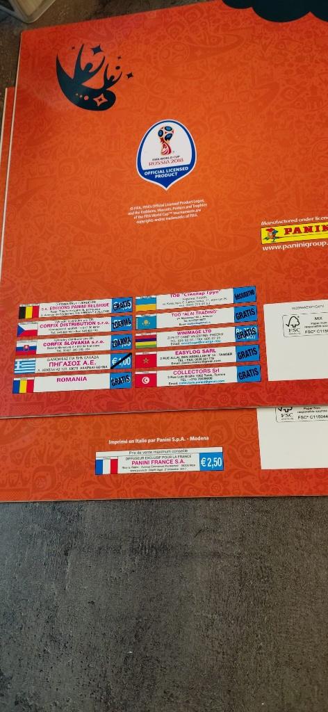 PANINI ROAD TO RUSSIA 2018, Ophalen, Nieuw, Overige typen