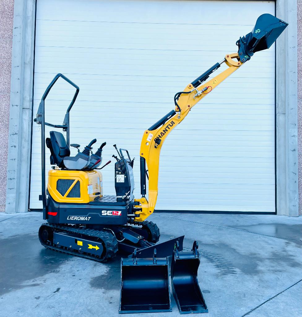 MINIGRAVER  1,2 t / BINNENDRAAIER/ SHANTUI, Bedrijf