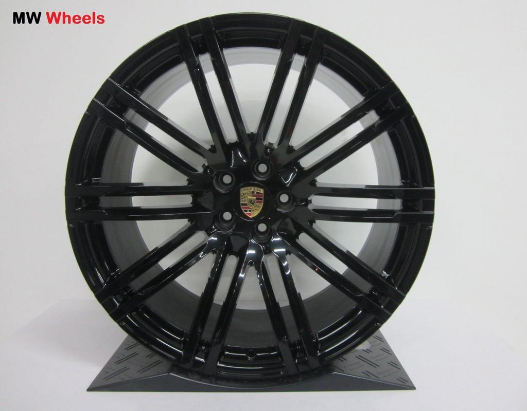 Originele Porsche Cayenne Turbo III 21 inch velgen HG zwart, Auto-onderdelen, Gebruikt, Velg(en), -, -