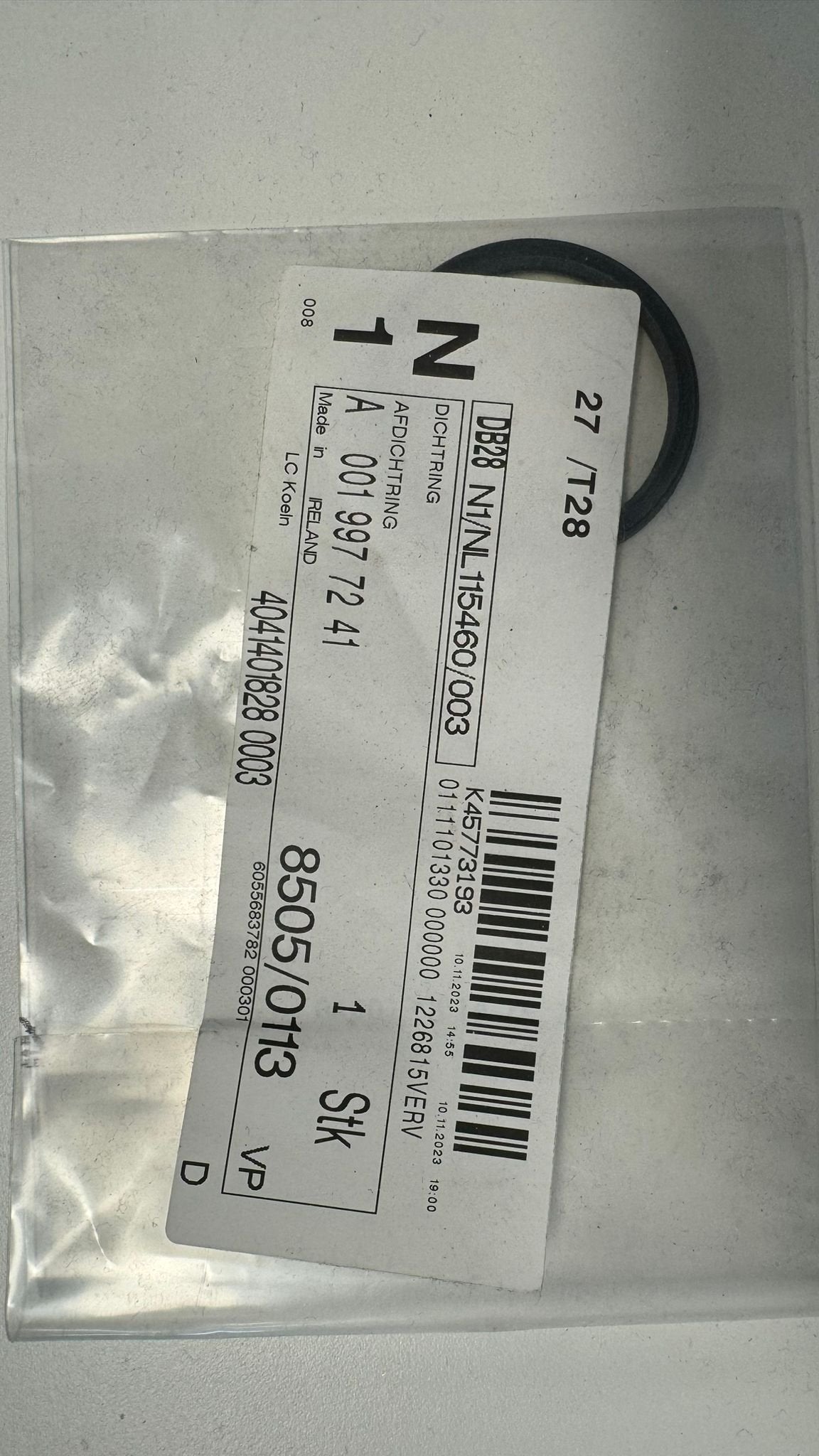 Afdichtring voor niveau sensor Mercedes A001 997 72 41, Neuf, -, Origine de la pièce connue, -