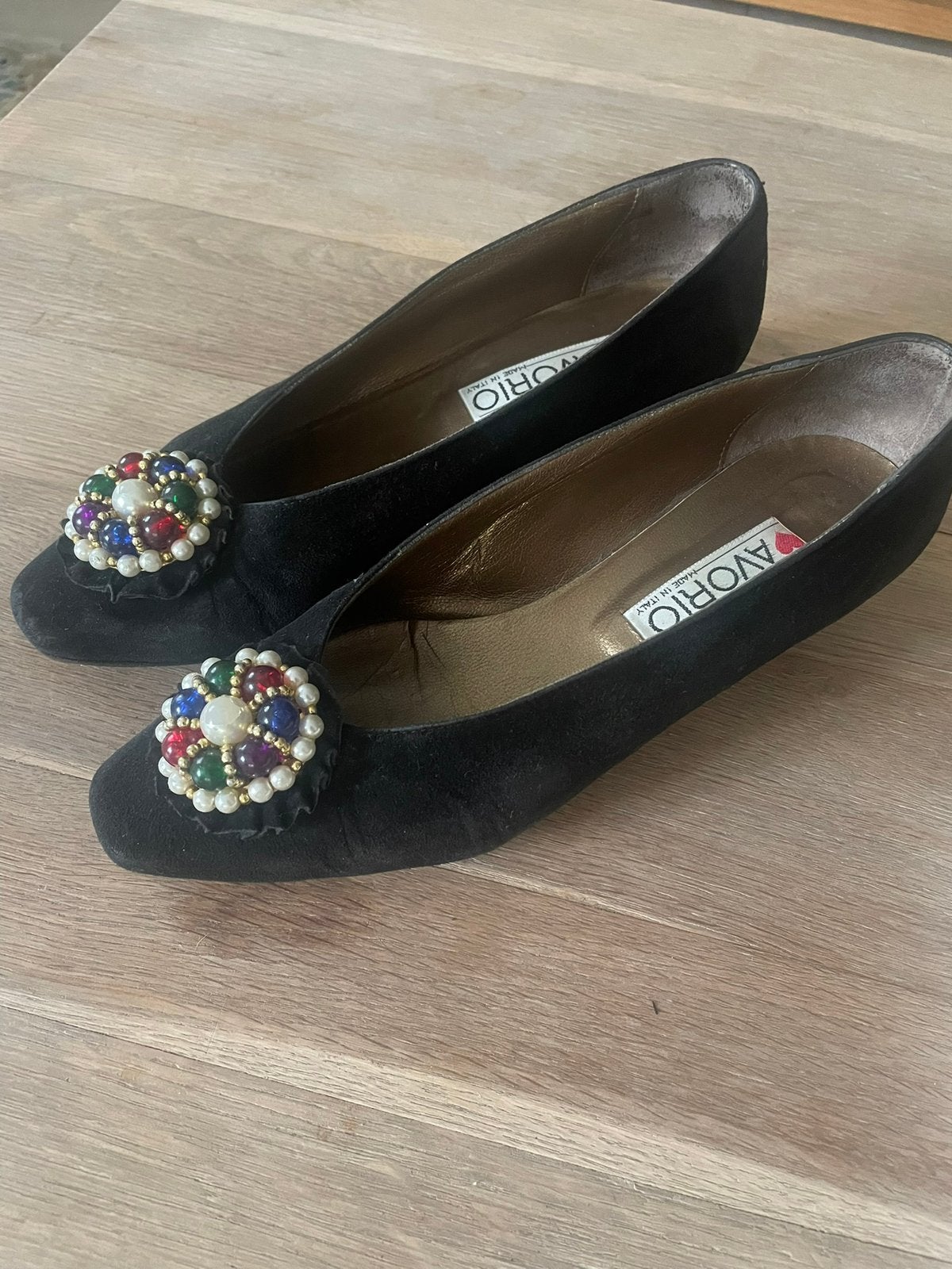 Vintage schoenen 1980 37, Kleding | Dames, Schoenen, Pumps, Verzenden, Zwart, Gedragen