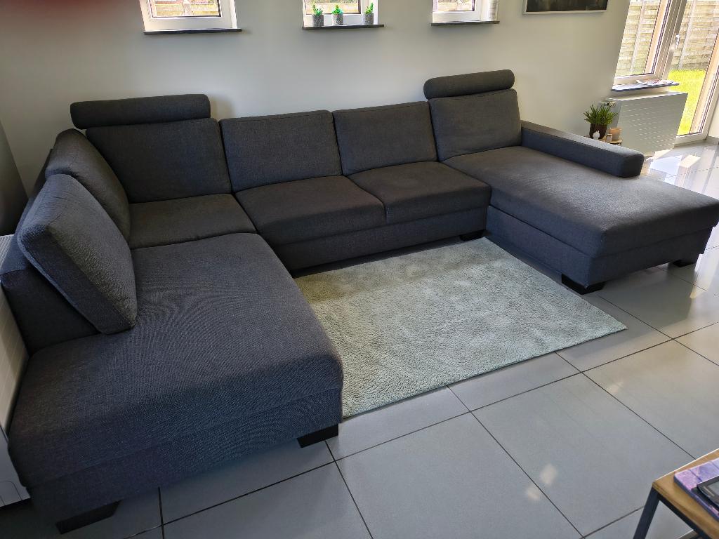 Ikea SÖRVALLEN hoekbank, salon met chaise longue, grijs, Huis en Inrichting, Zetels | Zetels en Chaises Longues, Zo goed als nieuw
