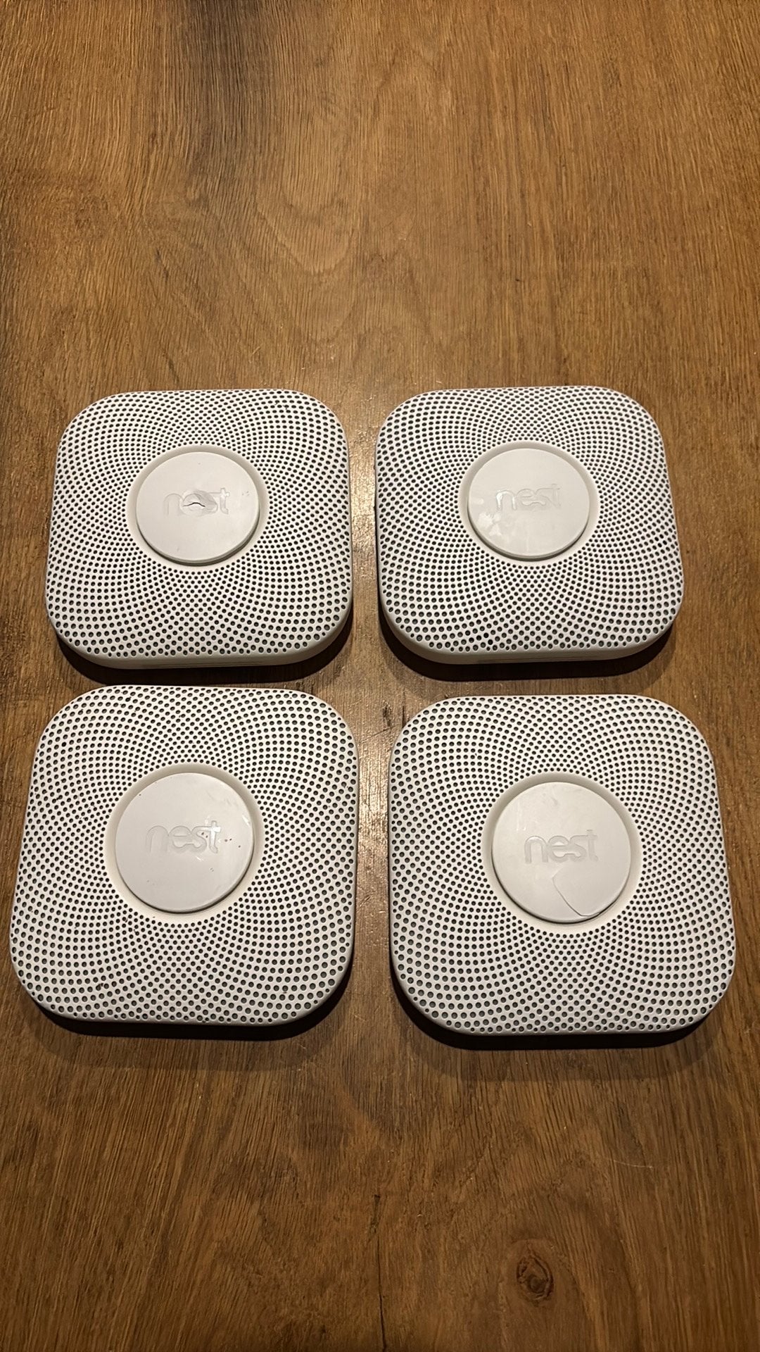 4x Google nest rookmelder, Gebruikt, Detector, Sensor of Melder, Ophalen of Verzenden, Rook