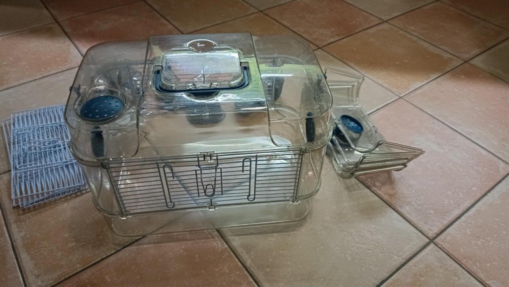 Hamsterkooi 3 verdiepen, Ophalen, Kooi, Gebruikt, 60 tot 90 cm