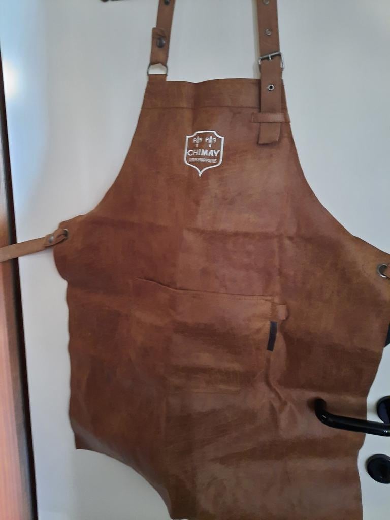 Prachtig leren schort van Chimay, Ophalen of Verzenden