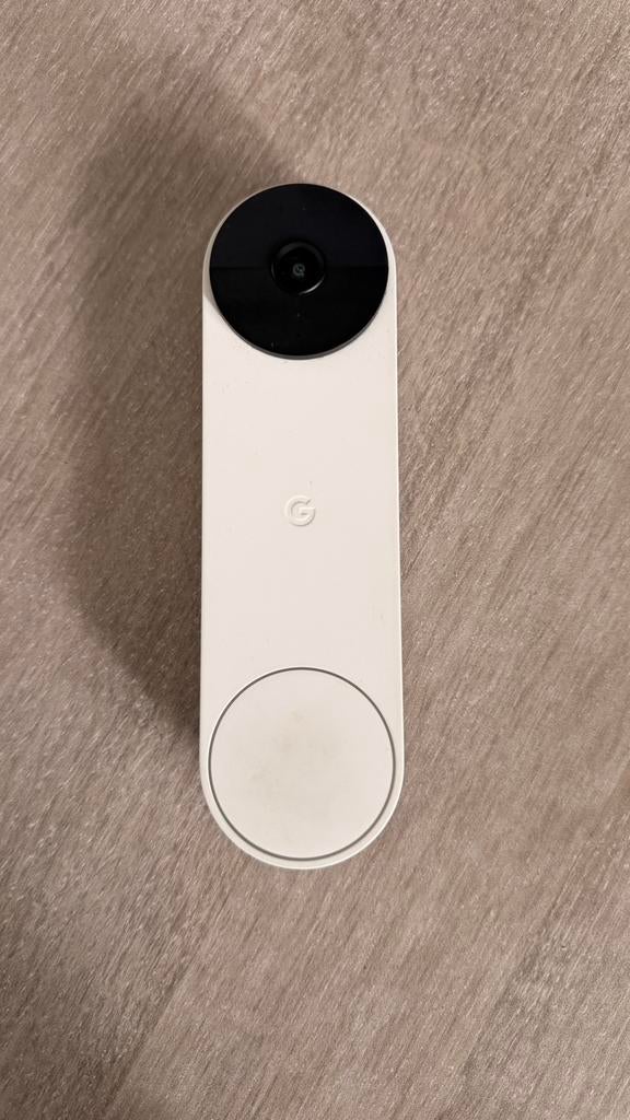 oogle Nest Doorbell Batterie – Sonnette Connectée Sans Fil, Ophalen of Verzenden, Zo goed als nieuw, Draadloos