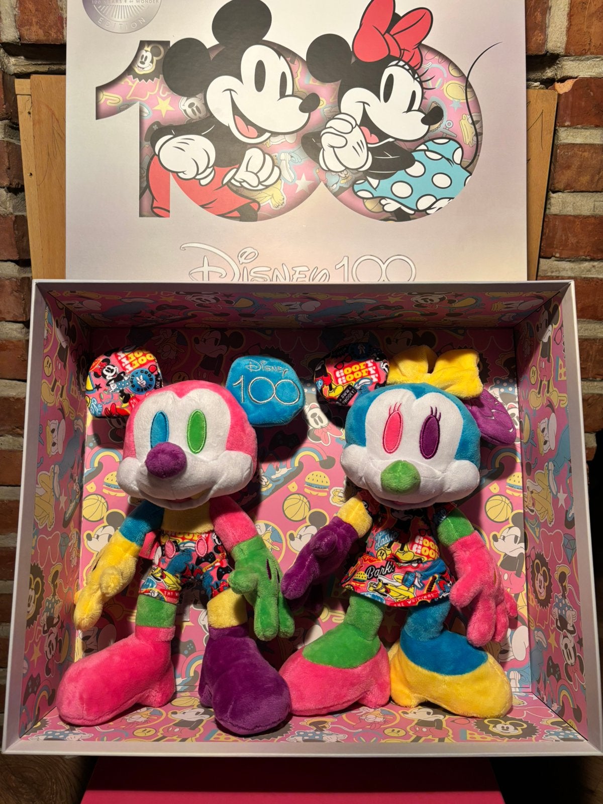 Peluches Disney 100 Mickey & Minnie Harlequin, Enlèvement ou Envoi, Neuf, Peluche