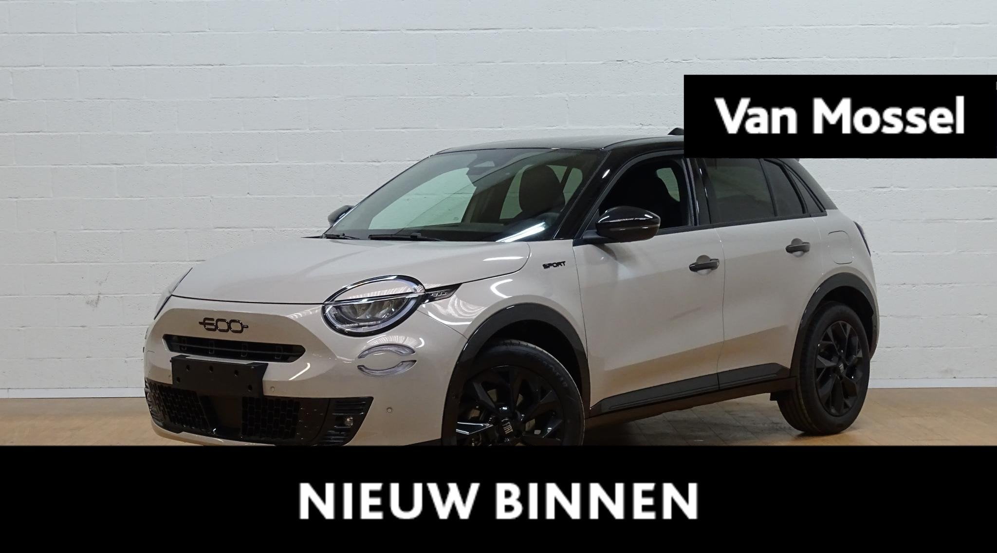 Fiat 600 1.2 Hybrid 600 Hybrid Sport 145pk, Auto's, Fiat, Stof, Overige kleuren, 109 g/km, 620 kg
