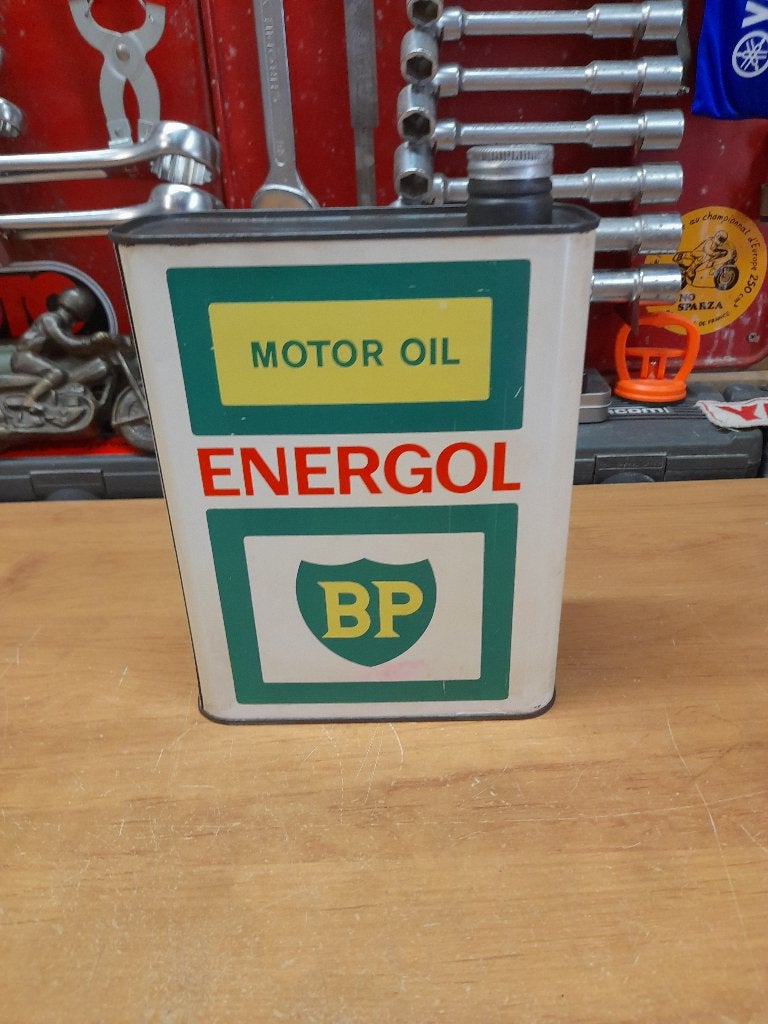 oude lege oliekan BP Energol Motor Oil Bis, Verzenden, Gebruikt, Overige typen