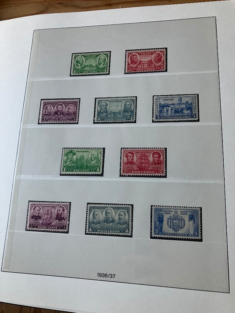 Album Lindner USA 1936-1968 **/*/O, Enlèvement ou Envoi