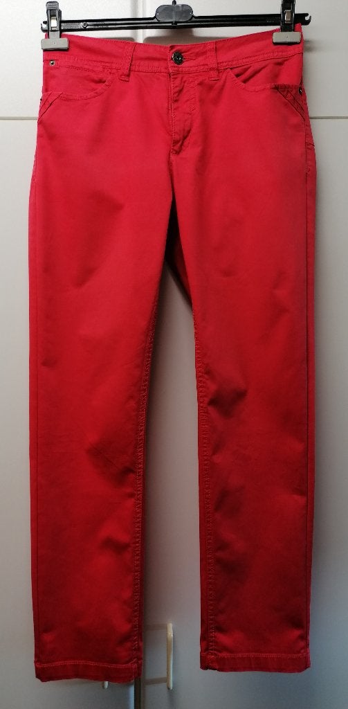 Rode broek met rechte pijp van JBC, maat 40, Enlèvement ou Envoi, Comme neuf, Taille 38/40 (M), Rouge