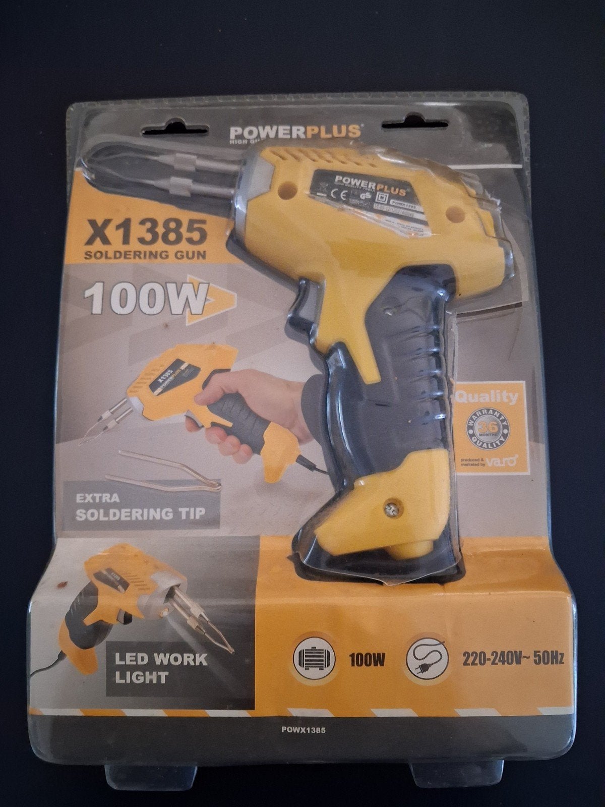 Soldeergun 100W, Enlèvement