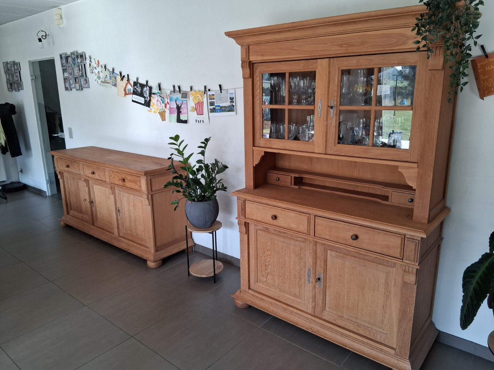 salle à manger en chêne massif, Maison & Meubles, Salles à manger complètes, Enlèvement