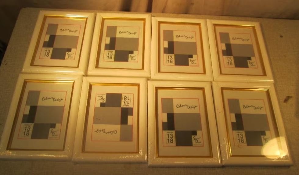 8 nieuwe fotolijsten - 18x13, Ophalen of Verzenden, Nieuw, Met glas, Wissellijst