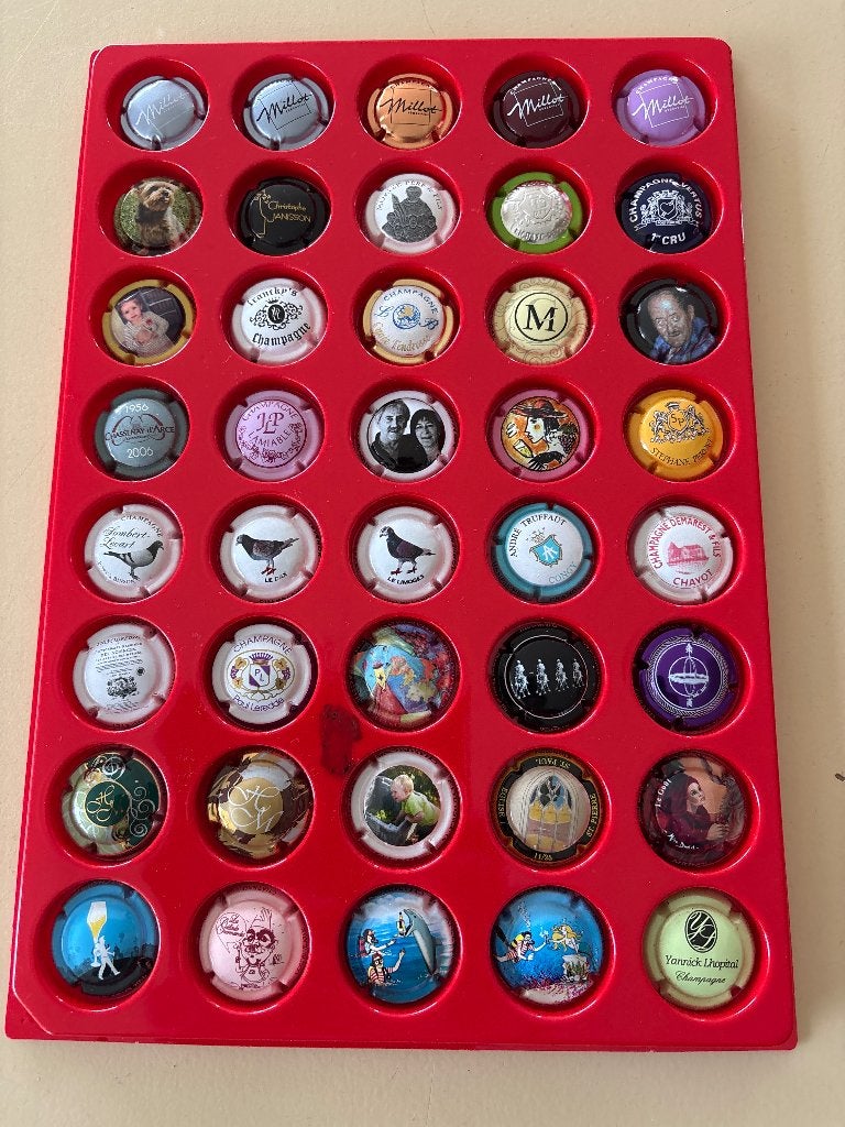 40 champagnecapsules – gevarieerd lot – V1, Verzamelen, Ophalen of Verzenden