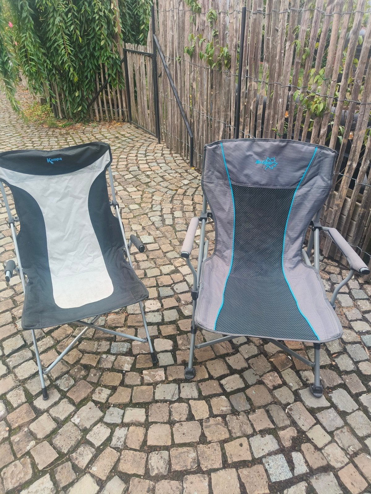 kampeerstoelen, Ophalen