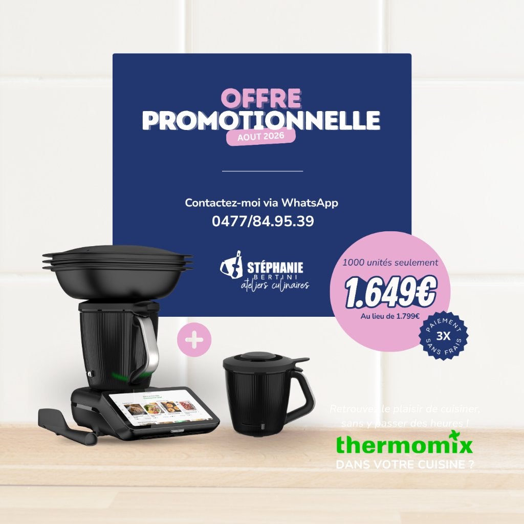 Thermomix (Bimby) Liège | Promo Août 2026 | + de 130 € de, Electroménager, Neuf, Résiste au lave-vaisselle, Enlèvement, 4 litres ou plus