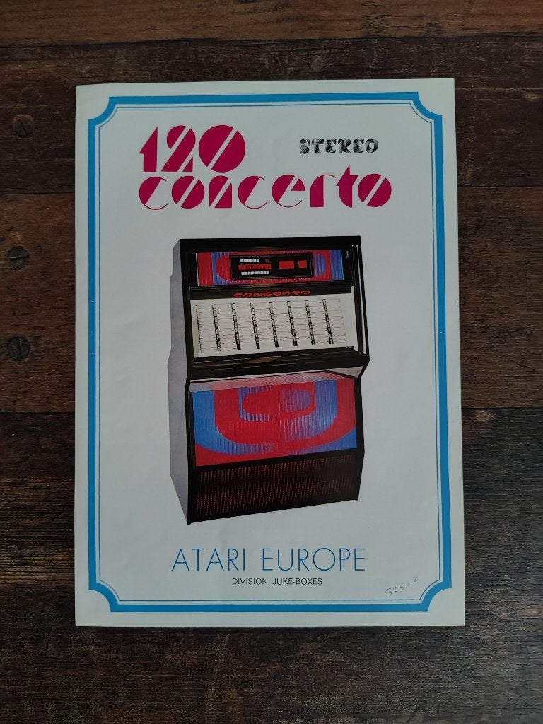 Flyer: Atari/jupiter Concerto 120 (1977) jukebox, Envoi