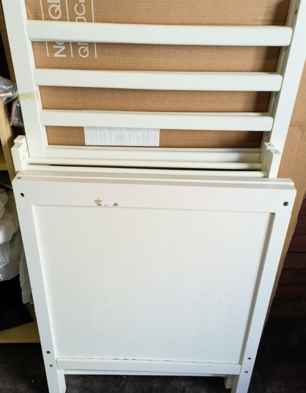 Babybed Sundvik Ikea, Ophalen, Gebruikt, Lattenbodem, Minder dan 140 cm