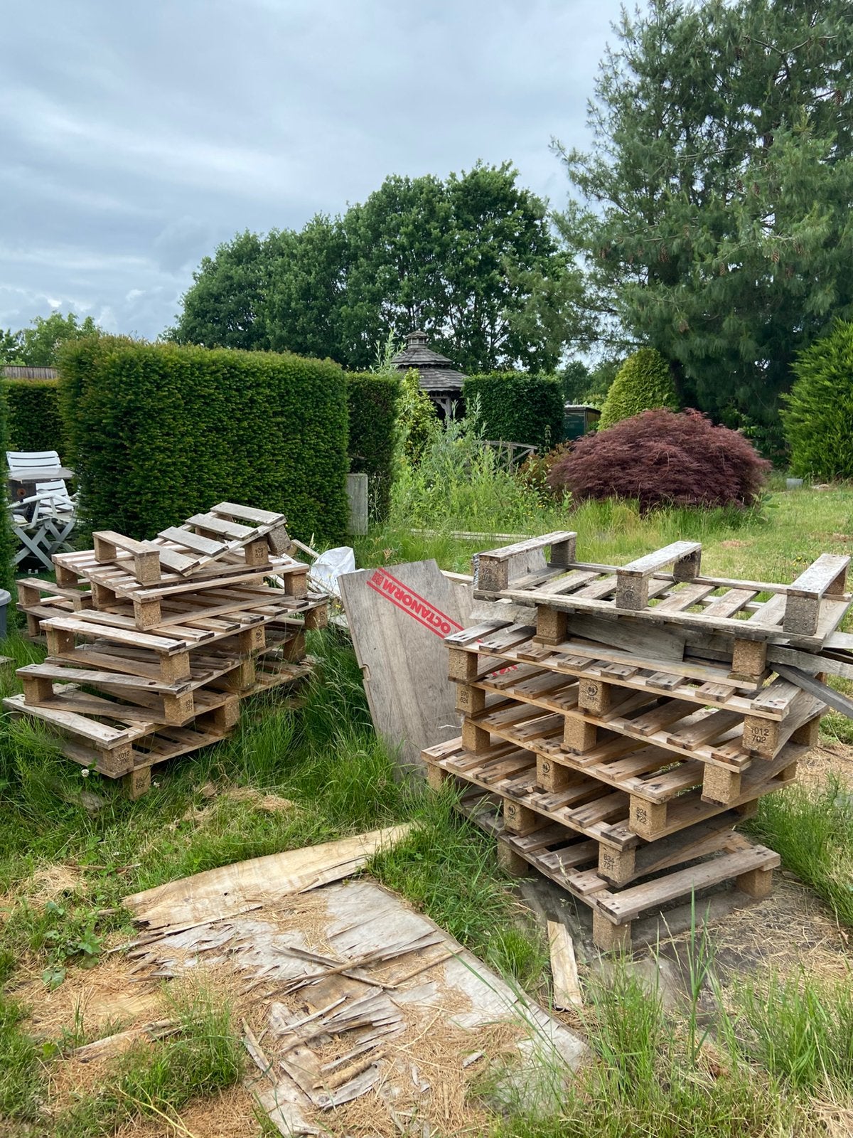 Gratis paletten, Ophalen