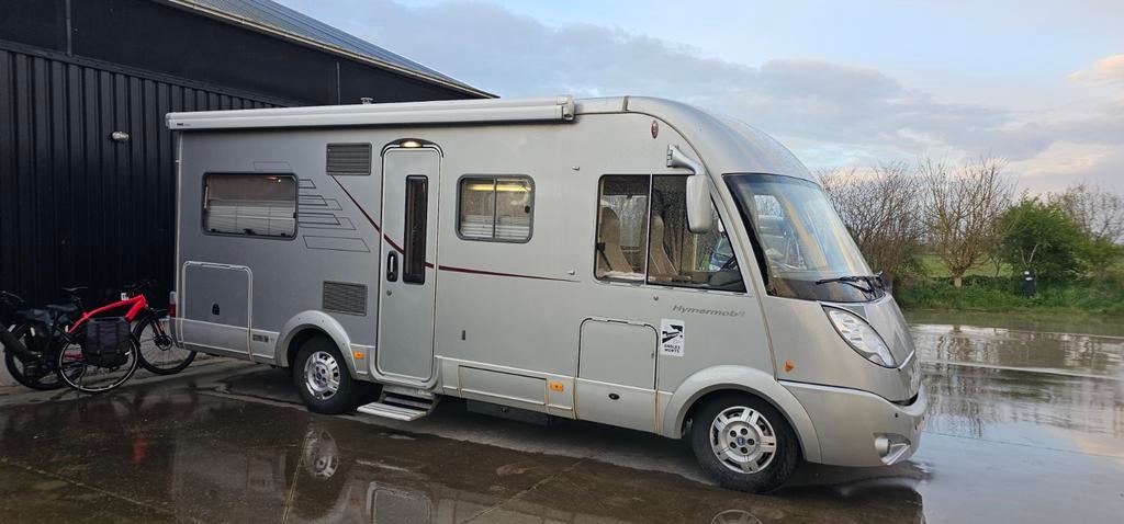 Hymer B 654 SL, Caravans en Kamperen, Mobilhomes, Ringverwarming, Fiat, 6 tot 7 meter, Alarme