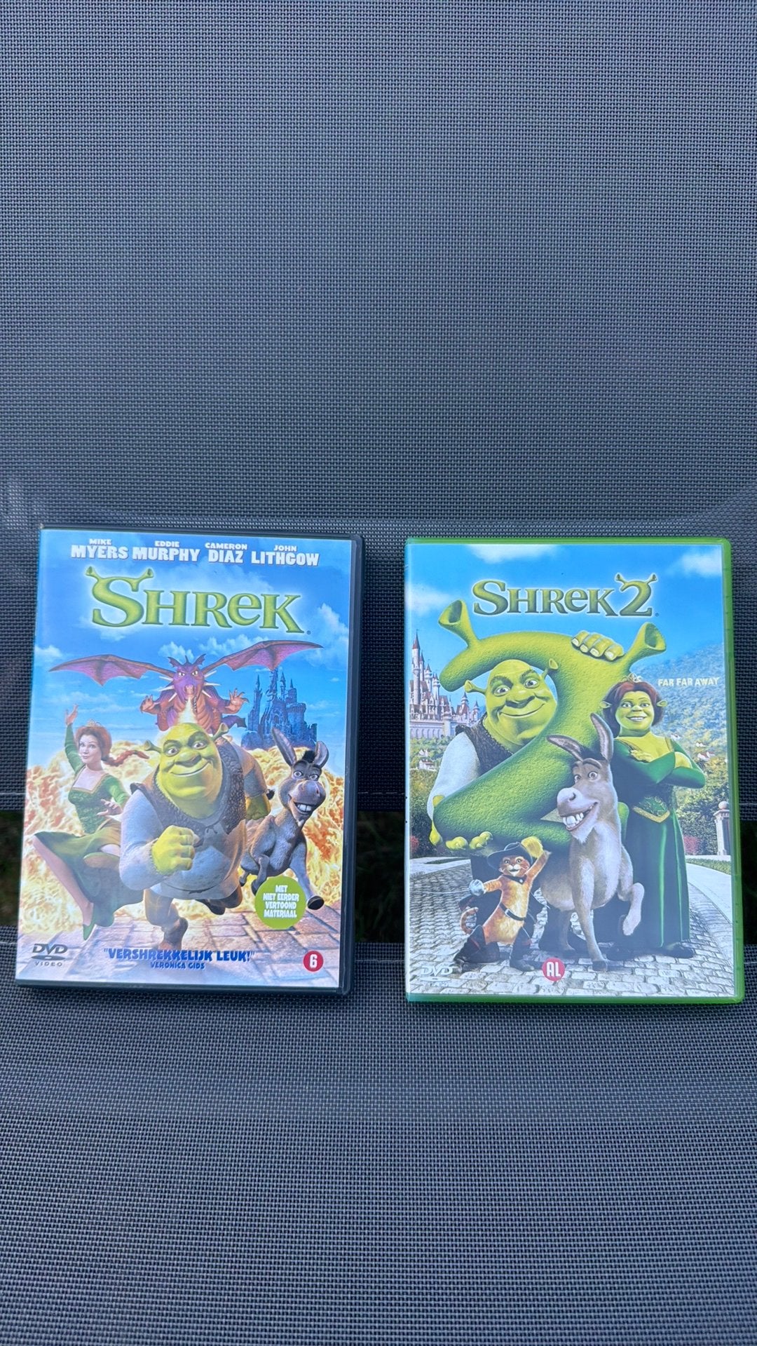Shrek 1 en Shrek 2 op dvd, Ophalen of Verzenden, Zo goed als nieuw