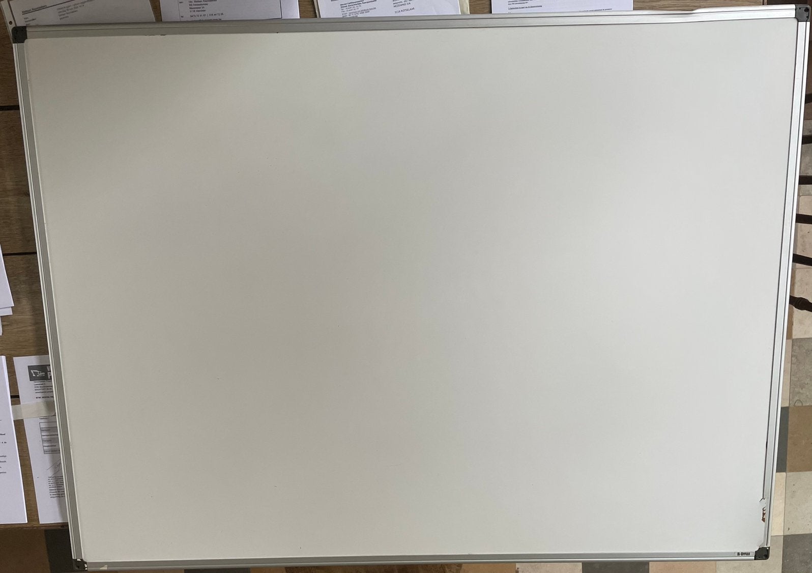 Tableau blanc magnétique Bi-Office, effaceur 120/90 cm, Divers, Accessoires de bureau, Utilisé, Enlèvement