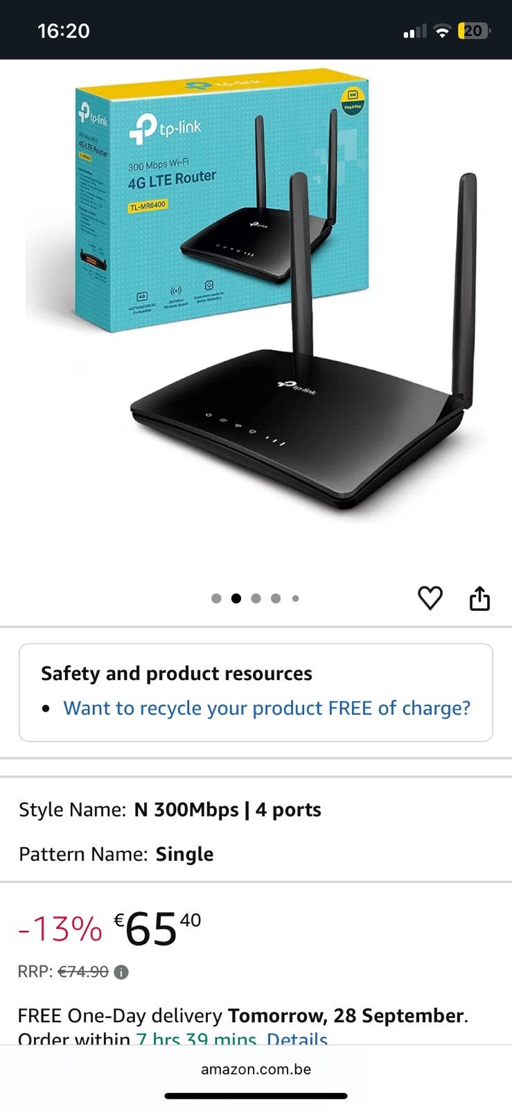 Nieuwe router, Computers en Software, Ophalen of Verzenden, Nieuw, Router
