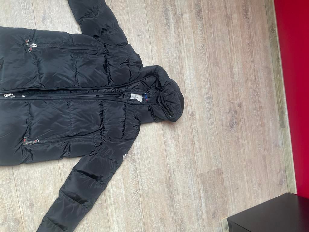 Doudoune Monclair à double tirette, taille L, Enlèvement ou Envoi, Comme neuf, Taille 52/54 (L), Noir