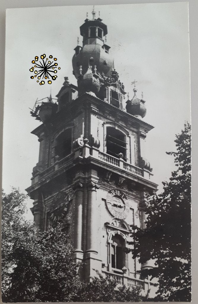 Oude Postkaart MONS Belfort Ref.E57, Ophalen of Verzenden, 1940 tot 1960, Ongelopen, Henegouwen