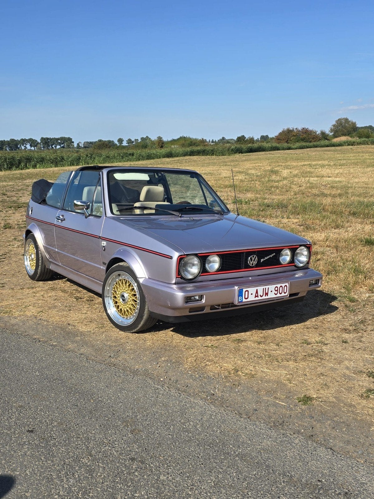 vw golf cabrio, Auto's, Voorwielaandrijving, Beige, 4 cilinders, Cabriolet
