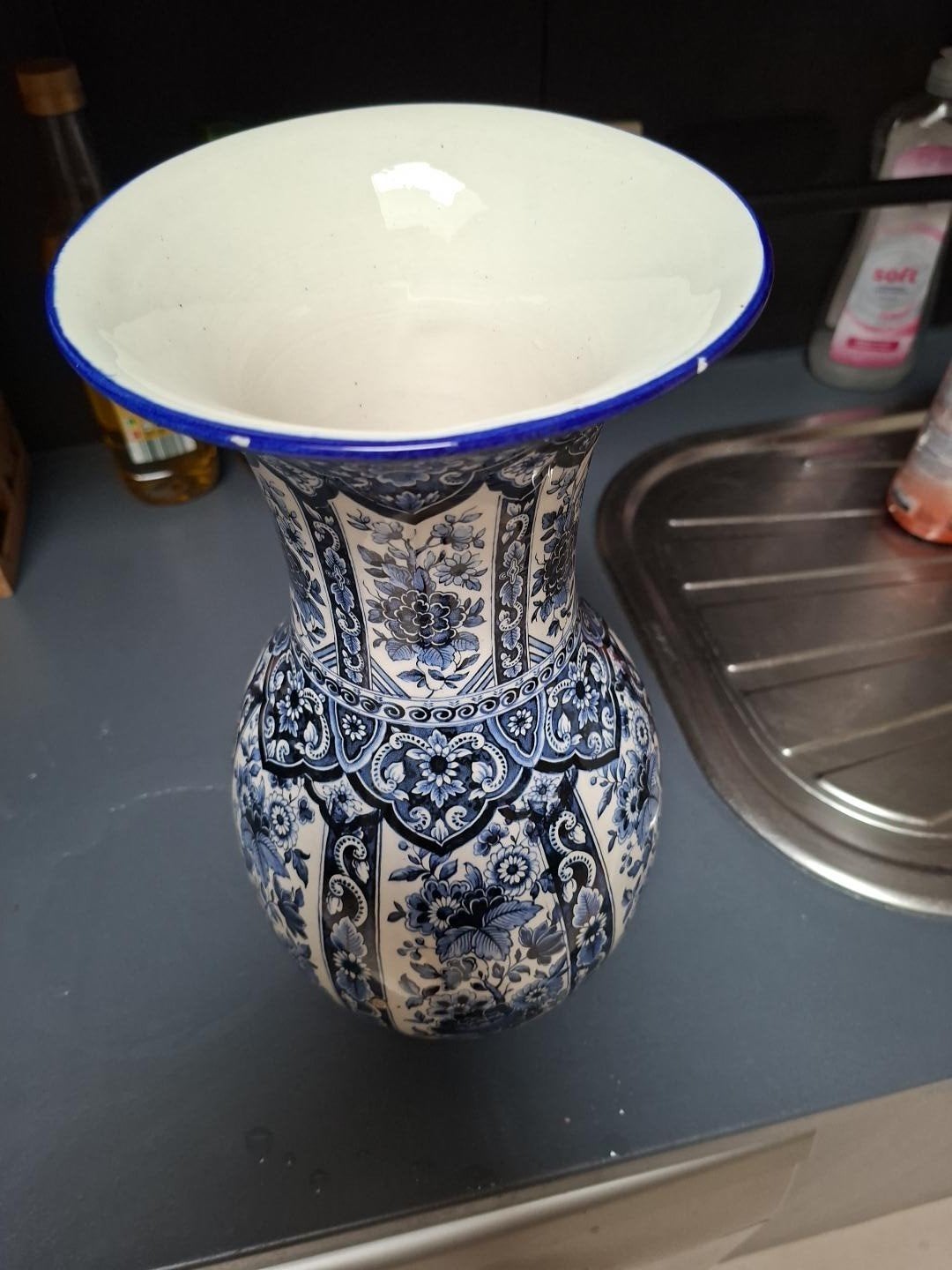 Grand vase Italien en céramique - FG ceramica", Antiquités & Art, Antiquités | Vases, Enlèvement ou Envoi