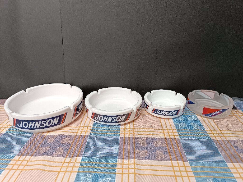 Asbak Johnson - Cendrier - Ashtray - Vintage Retro Asbakken, Verzamelen, Ophalen of Verzenden, Zo goed als nieuw, Asbak