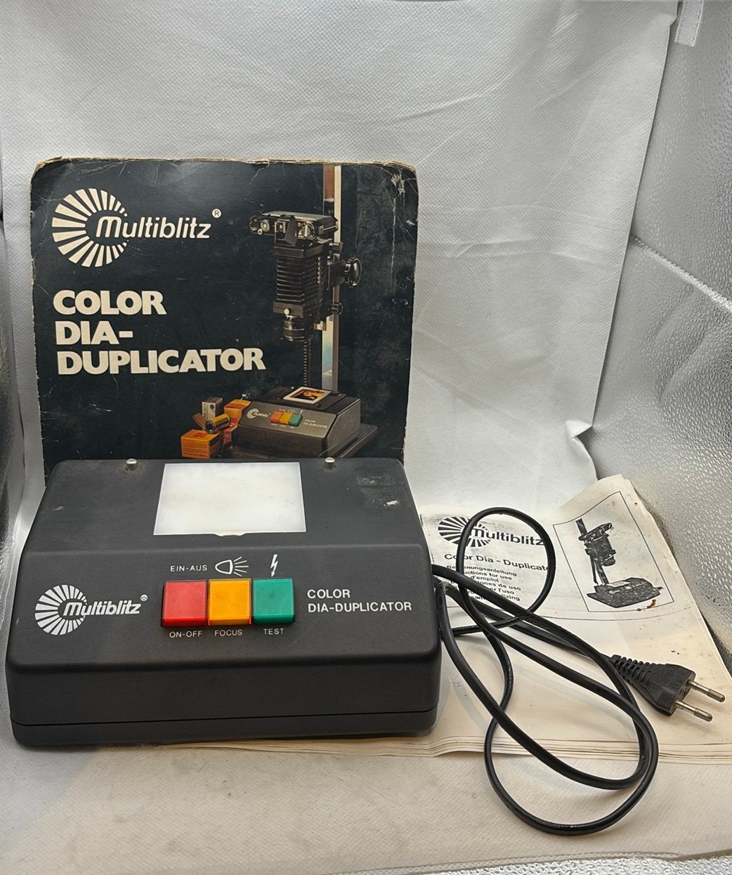 Multiblitz Color Dia-Duplicator Base Unit with Manual, Enlèvement ou Envoi, Utilisé