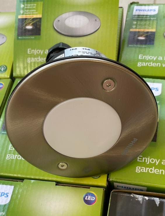 Spot encastré d'extérieur 11 pièces, Enlèvement, Neuf, Inox, Lampe au sol