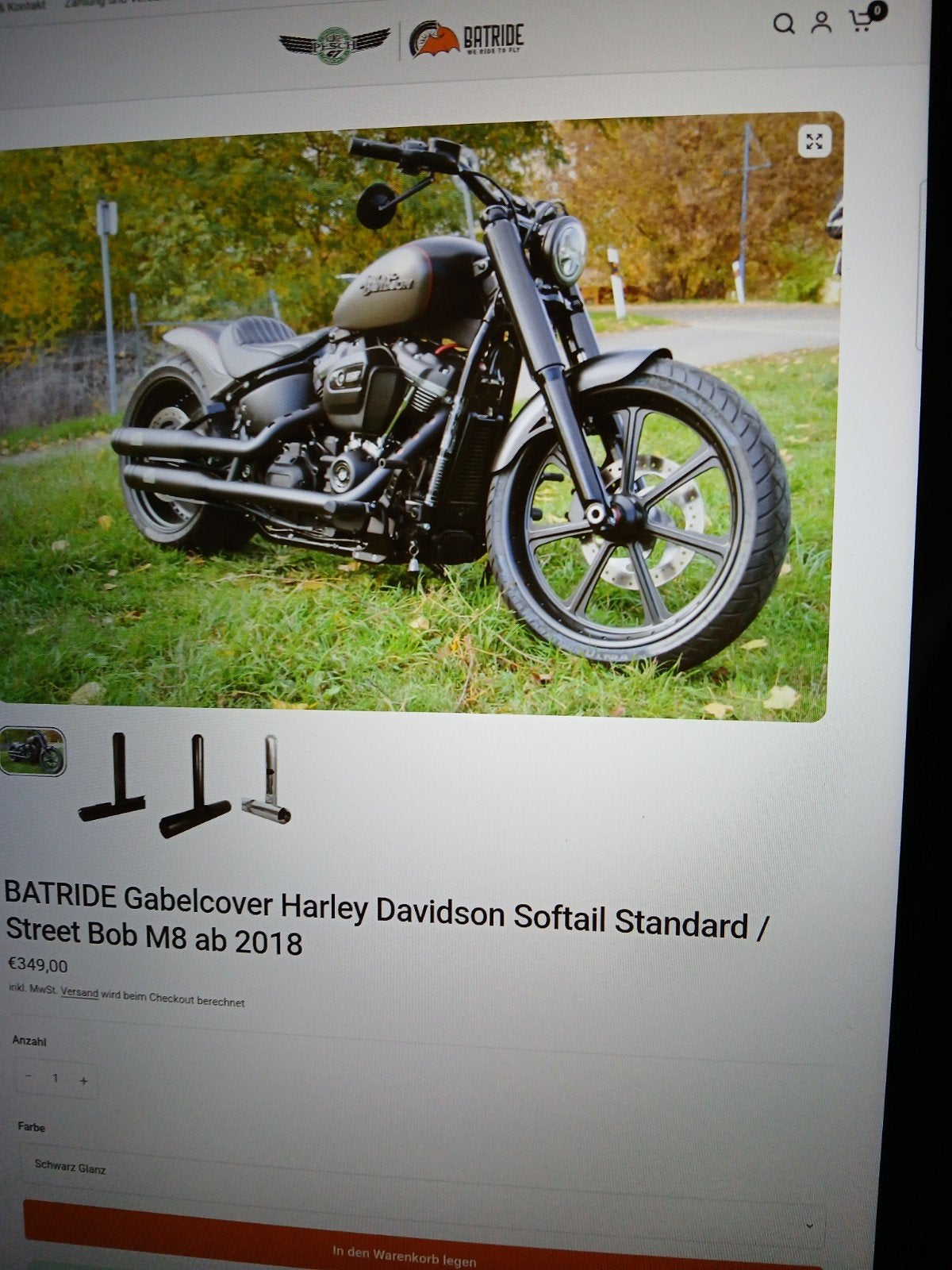 streetbob m8 vorkcovers 2018-2026, Motoren, Onderdelen | Harley-Davidson, Ophalen of Verzenden