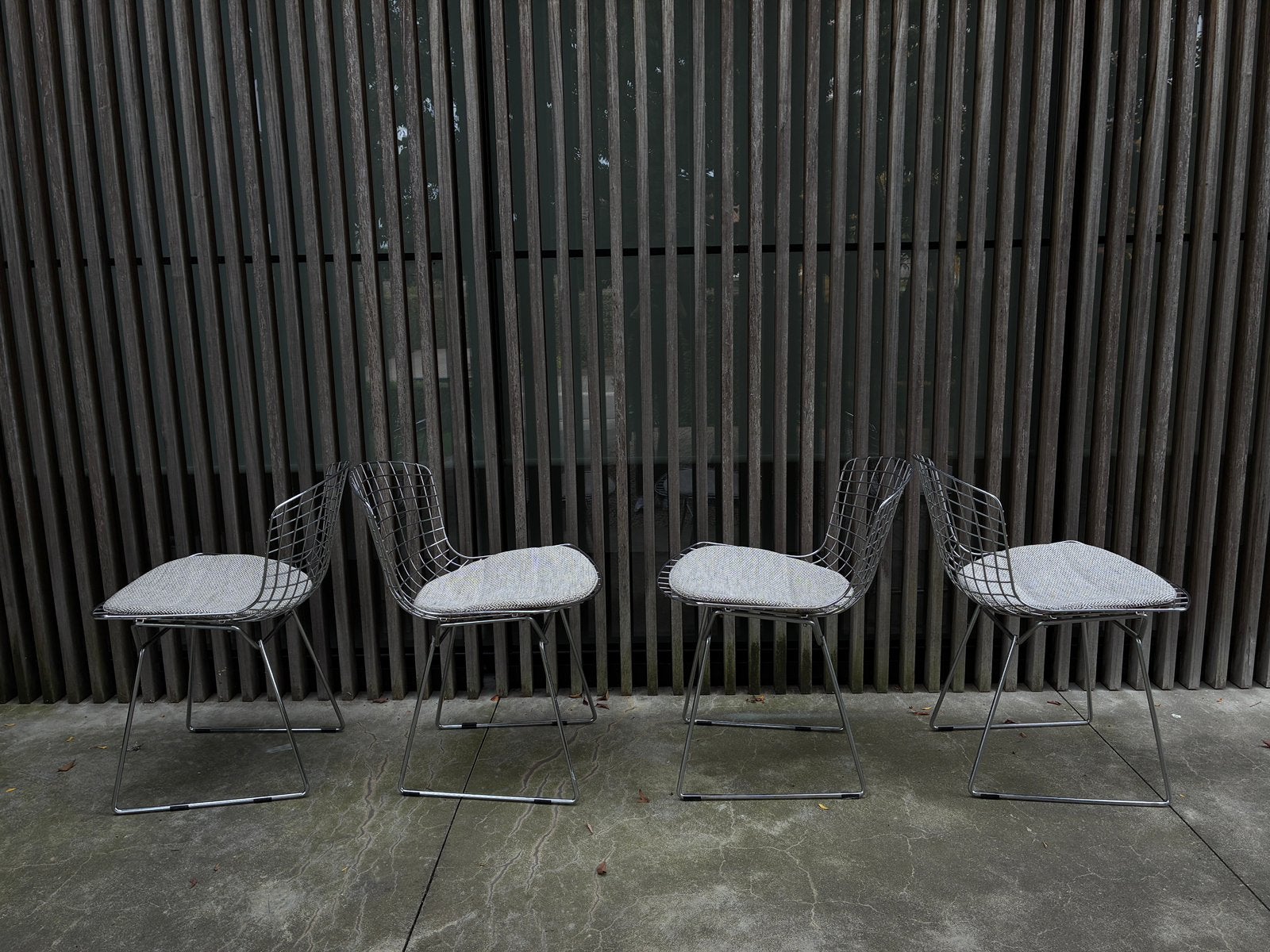 Knoll Bertoia Side Chair, set van 4, vintage, Ophalen of Verzenden, Gebruikt, Overige kleuren, Vier