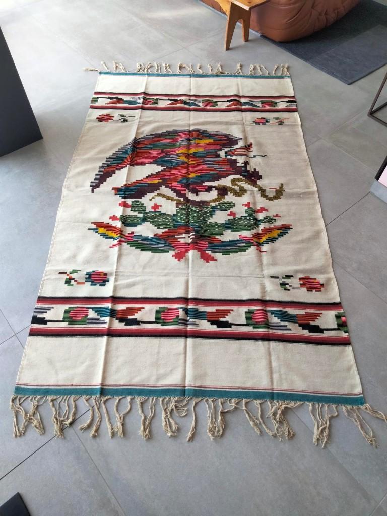 Zuid-Amerika vloerkleed wandkleed traditioneel volkskunst, Ophalen of Verzenden