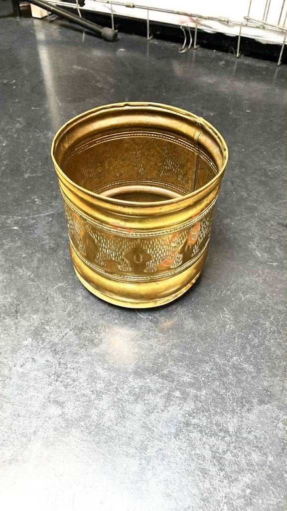 Magnifique ancienne jardinière en cuivre 16cm de diamètre, Antiquités & Art, Enlèvement ou Envoi, Cuivre