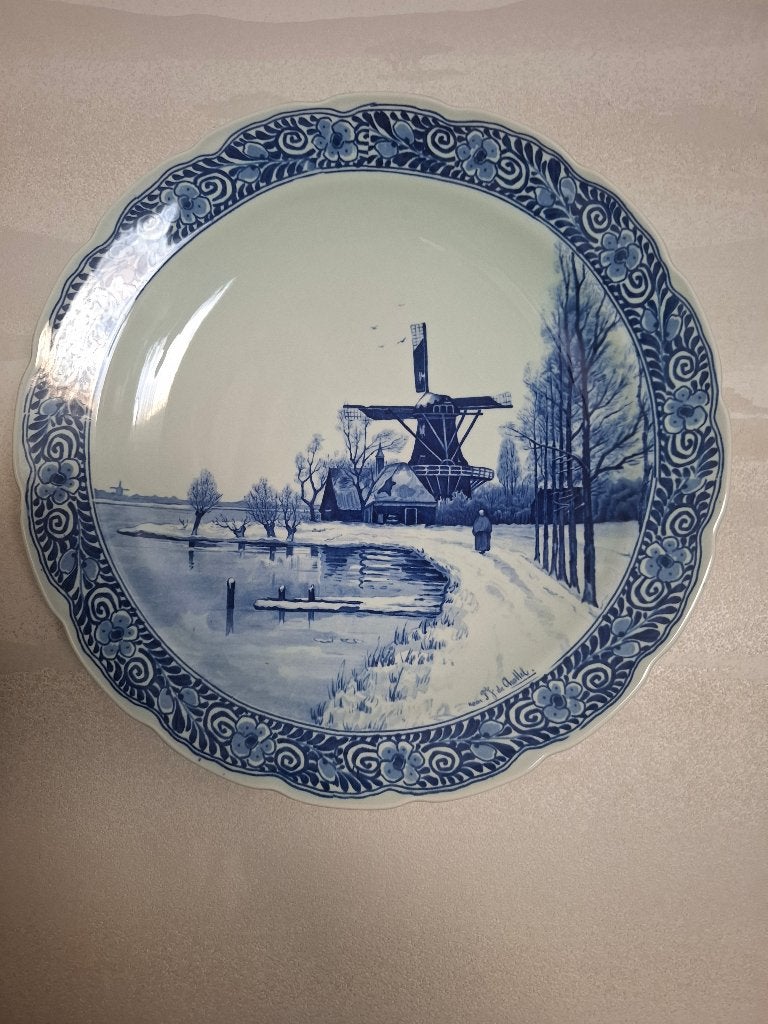 groot bord in delft, Ophalen