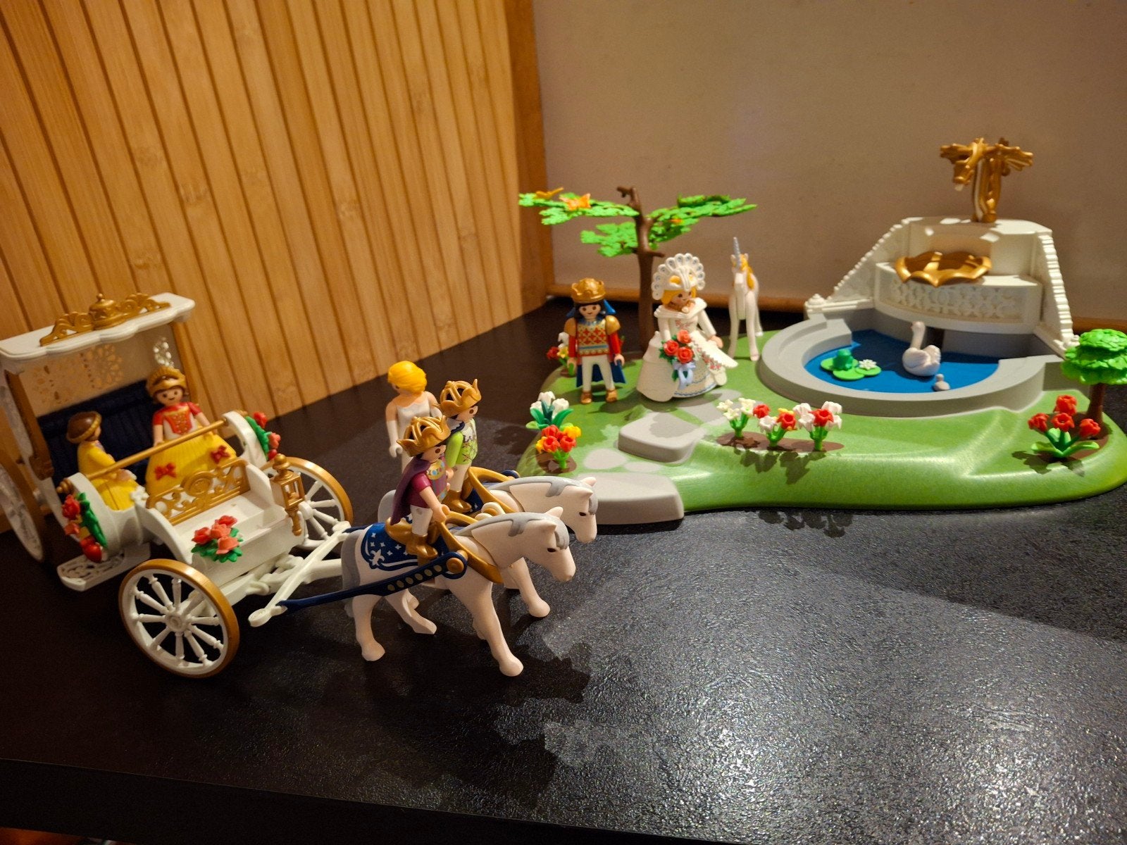 playmobiel grote koets en fontein, Kinderen en Baby's, Ophalen, Zo goed als nieuw