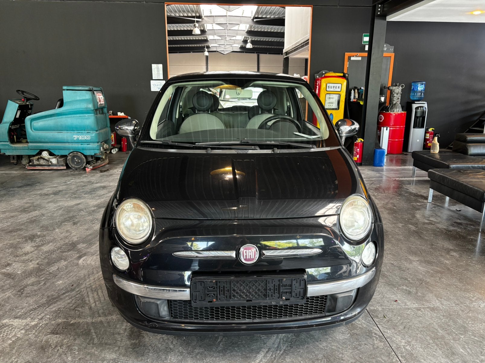 fiat 500 automatique 1.2 essence/12 mois de garantie, Auto's, Fiat, Stof, Beige, Zwart, Berline