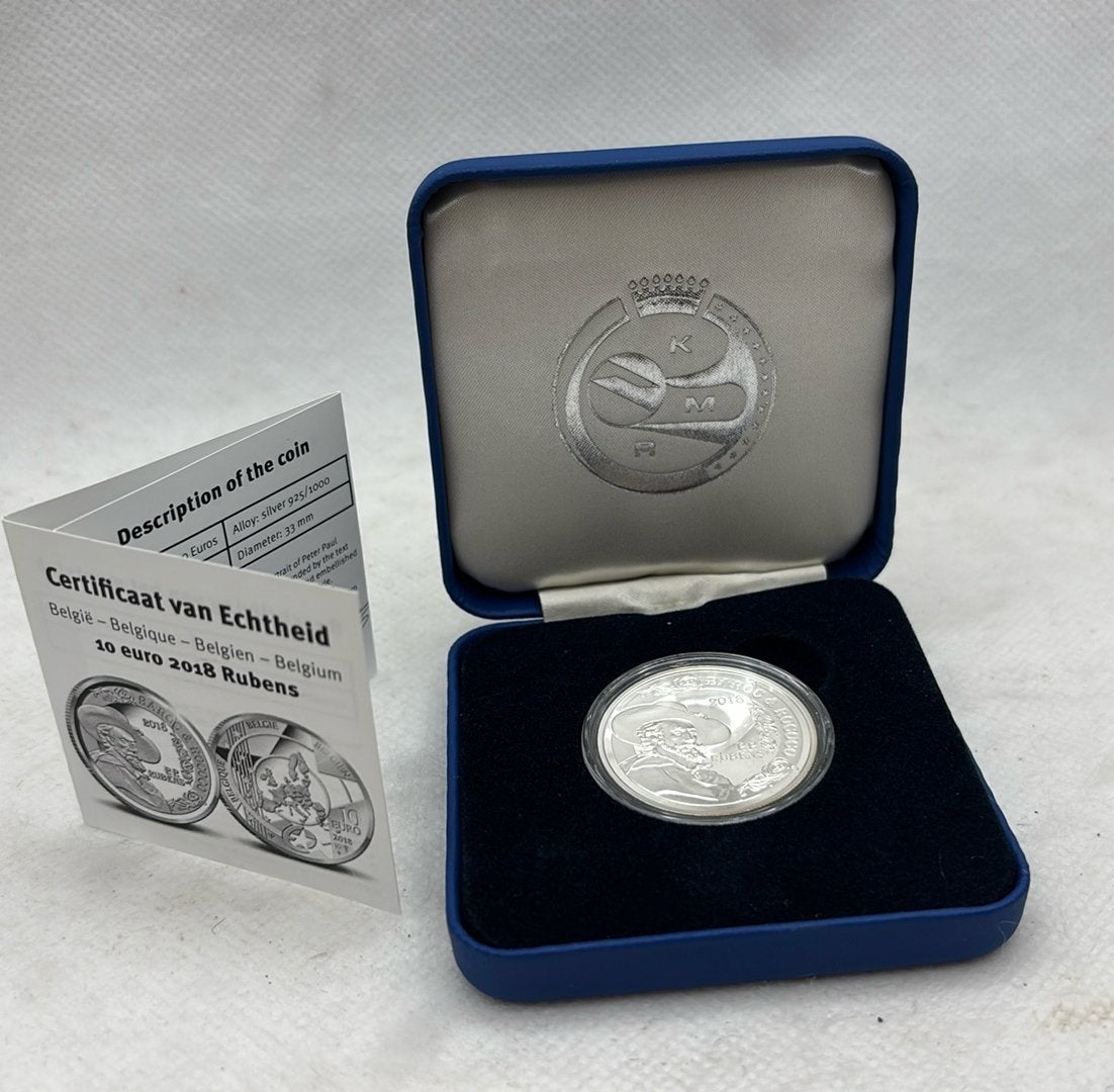 België 2018 €10 Peter Paul Rubens zilveren proefmunt, Ophalen of Verzenden