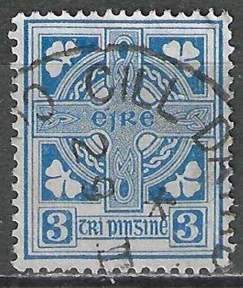 Irlande 1941/1924 - Yvert 83 - Croix celtique - 3 p. (ST), Envoi, Affranchi